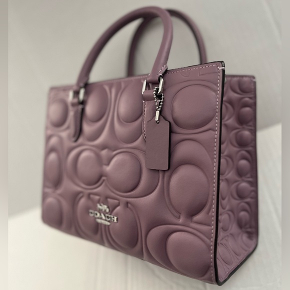 Coach Maggie Small Tote Bag Signature Leather CY670 Jasmine - Picture 8 of 10